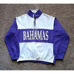 Sun Triangle Jacket Women's Size XL Striped Bahamas Long Sleeve Vintage